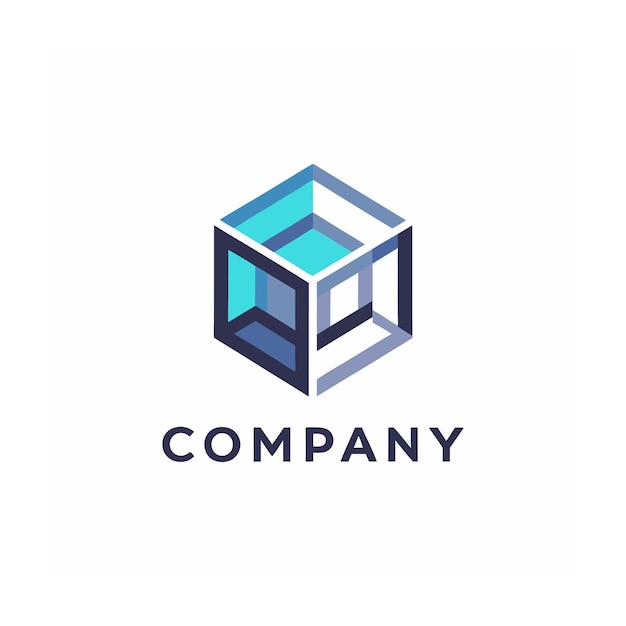 plantilla de logotipo de la empresa minimalista