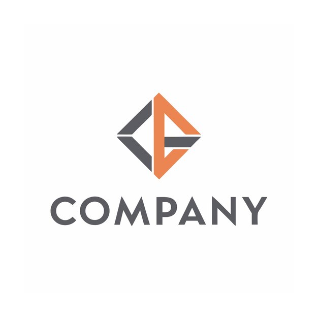 plantilla de logotipo de la empresa minimalista