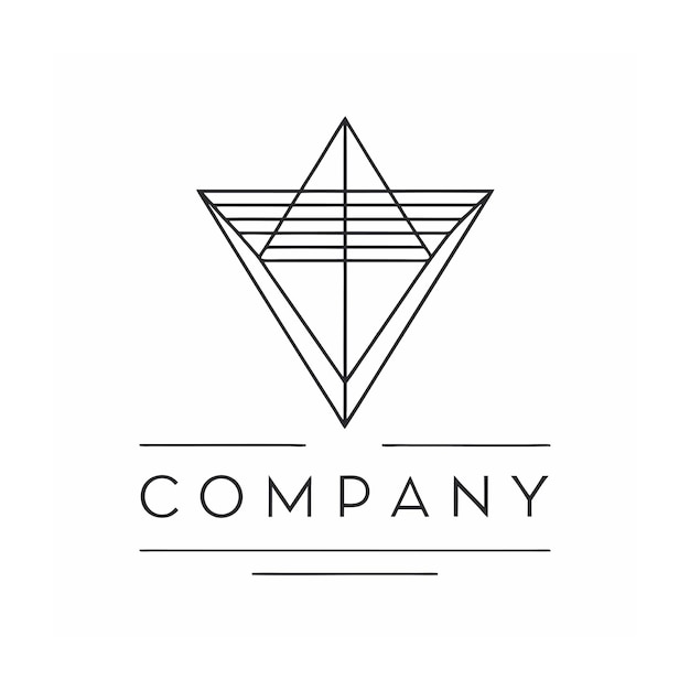 plantilla de logotipo de la empresa minimalista