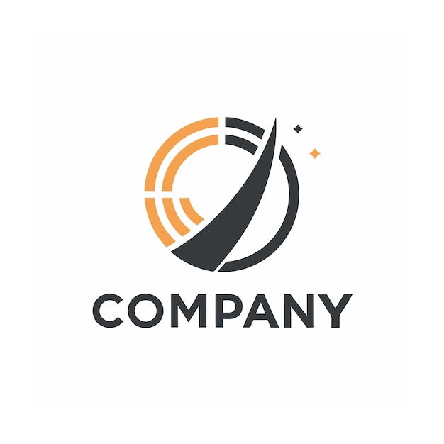 plantilla de logotipo de la empresa minimalista