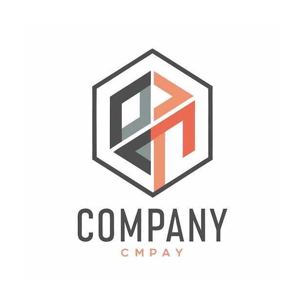 plantilla de logotipo de la empresa minimalista