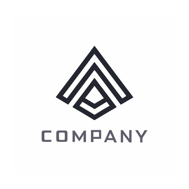 plantilla de logotipo de la empresa minimalista