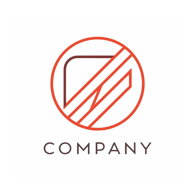 plantilla de logotipo de la empresa minimalista