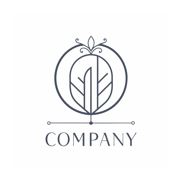 plantilla de logotipo de la empresa minimalista