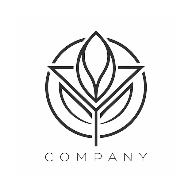 plantilla de logotipo de la empresa minimalista