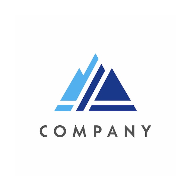 plantilla de logotipo de la empresa minimalista