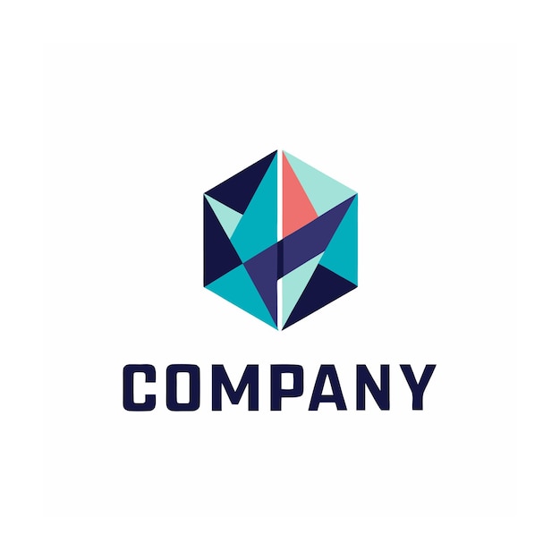 plantilla de logotipo de la empresa minimalista