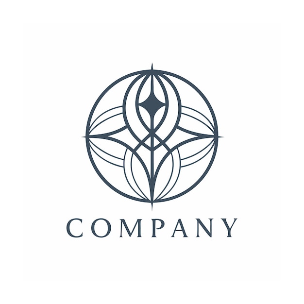 plantilla de logotipo de la empresa minimalista