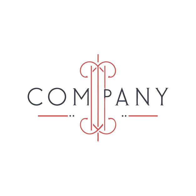 plantilla de logotipo de la empresa minimalista