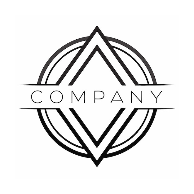 plantilla de logotipo de la empresa minimalista