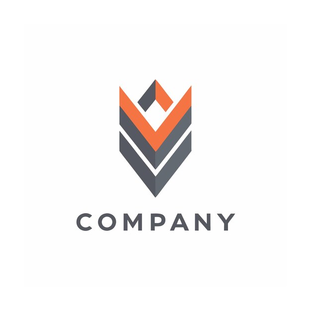 plantilla de logotipo de la empresa minimalista