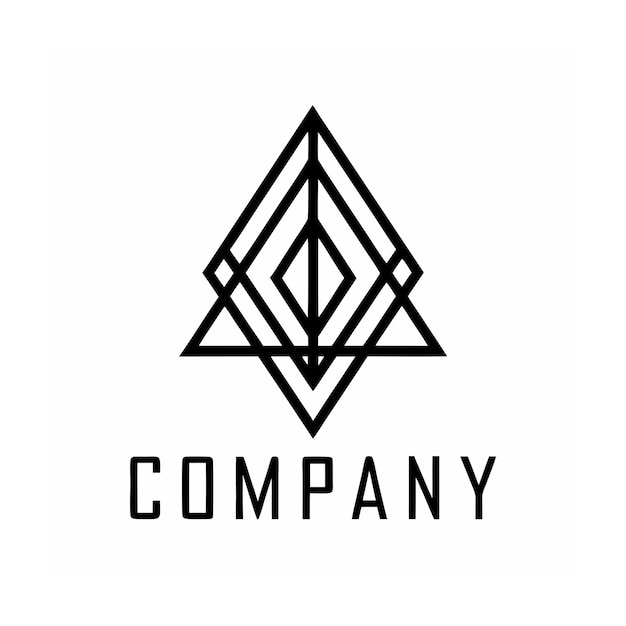 plantilla de logotipo de la empresa minimalista