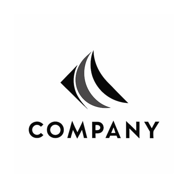 plantilla de logotipo de la empresa minimalista