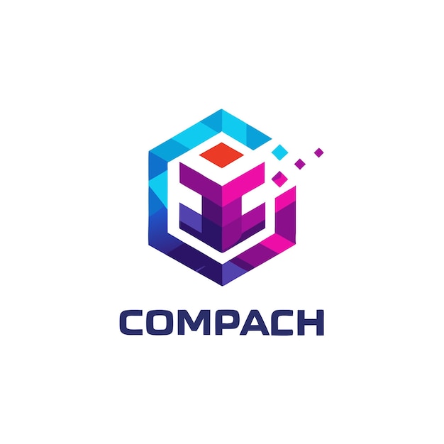 plantilla del logotipo de la empresa de tecnología
