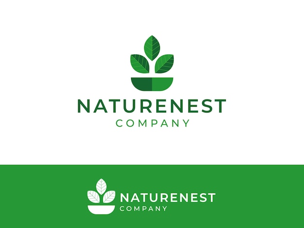 Plantilla de logotipo para empresas y empresas ecológicas orgánicas