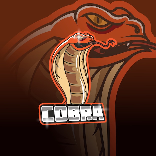 Plantilla de logotipo del equipo cobra e-sports