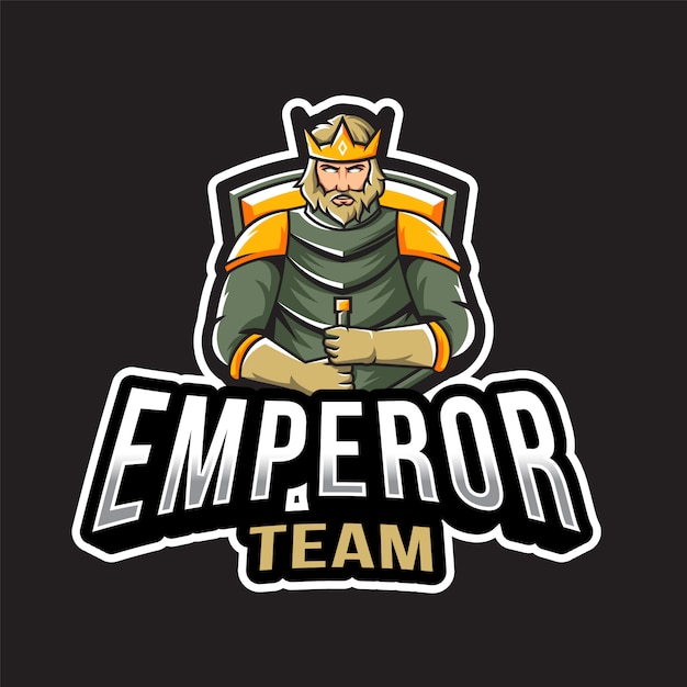 Plantilla de logotipo del equipo emperador