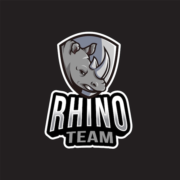 Plantilla de logotipo del equipo Rhino