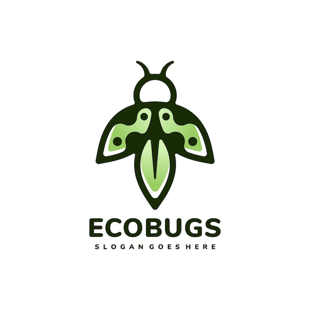 Plantilla de logotipo de error ecológico