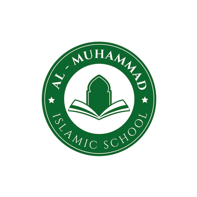 plantilla del logotipo de la escuela islámica
