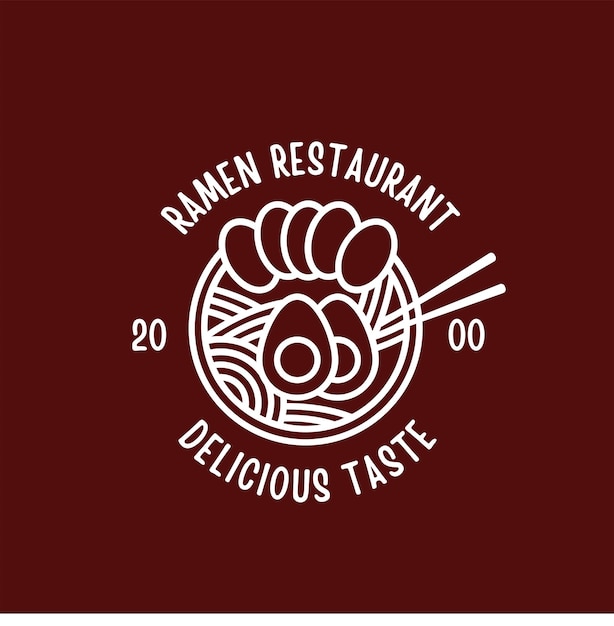 Vector plantilla de logotipo de especialista en ramen adecuada para cualquier restaurante japonés de la industria alimentaria restaurante de ramen