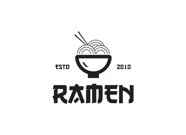 Plantilla de logotipo de especialista en ramen. Apto para cualquier industria alimentaria, restaurante japonés,.