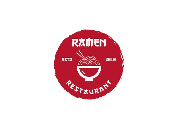 Plantilla de logotipo de especialista en ramen. Apto para cualquier industria alimentaria, restaurante japonés.