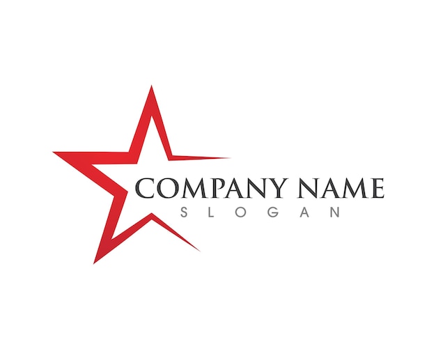plantilla de logotipo de la estrella