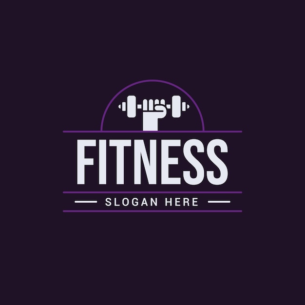 plantilla del logotipo de fitness