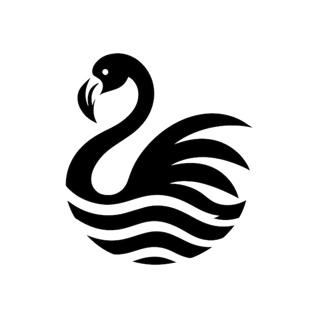plantilla de logotipo de Flamingo icono de identidad de marca aislado gráfico vectorial abstracto