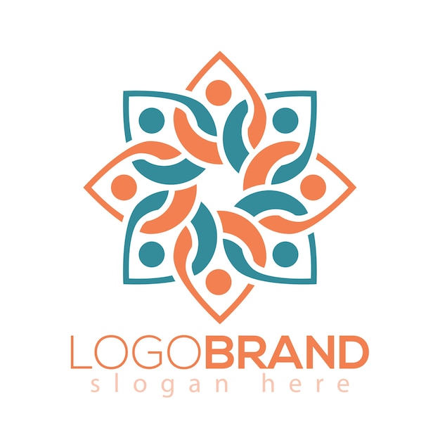 plantilla de logotipo floral