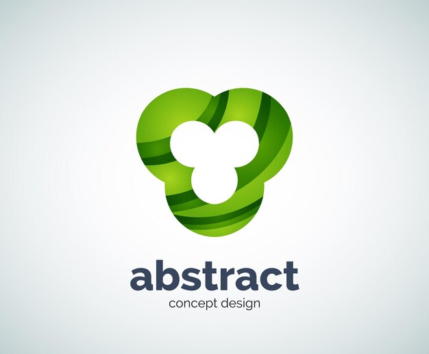 Vector plantilla de logotipo de forma abstrusa de vector