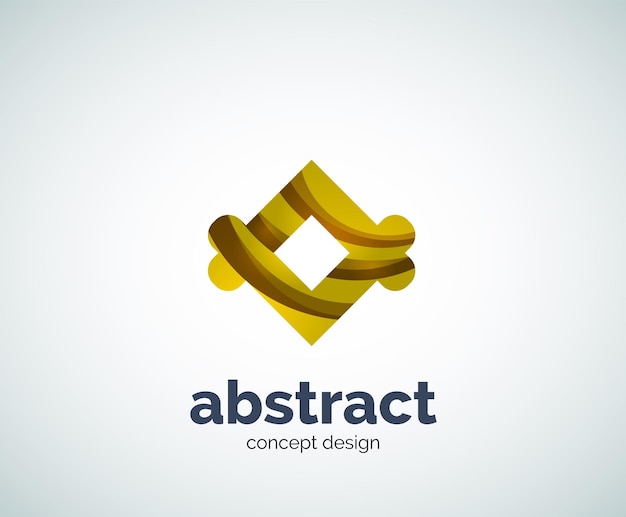 Plantilla de logotipo de forma abstrusa de vector