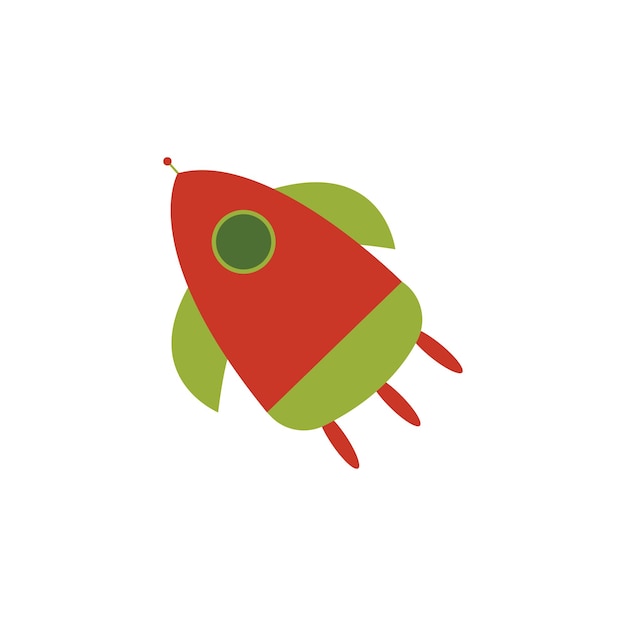 Plantilla de logotipo de forma de cohete de vector libre