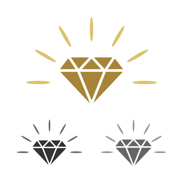 Plantilla de logotipo de forma de diamante