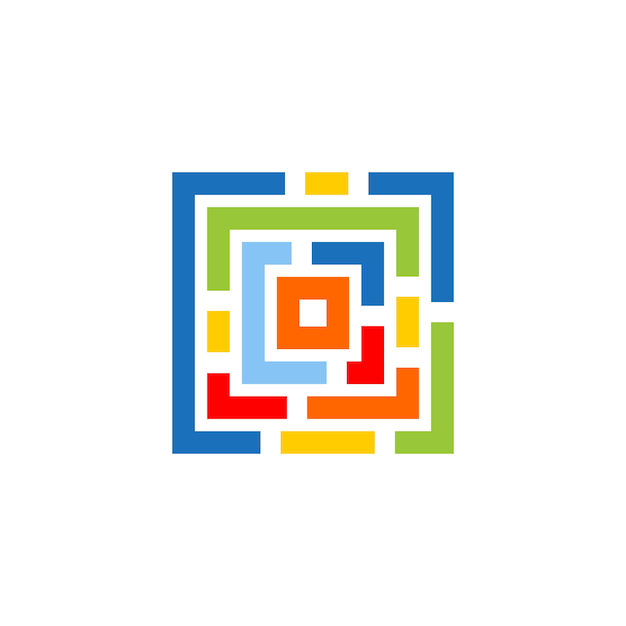 plantilla de logotipo de forma geométrica