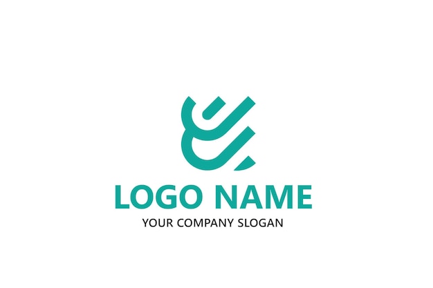 Plantilla de logotipo de forma de letra J