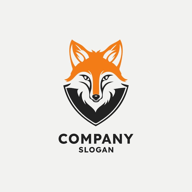 Plantilla de logotipo de Fox