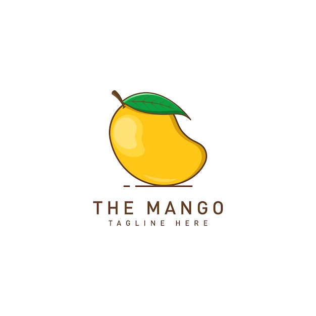 Plantilla de logotipo de fruta de mango