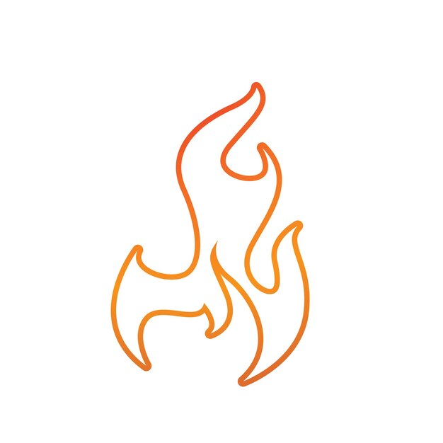 Plantilla De Logotipo De Fuego Llama Clipart Símbolo Icono Vector