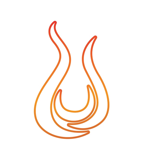 Plantilla De Logotipo De Fuego Llama Clipart Símbolo Icono Vector