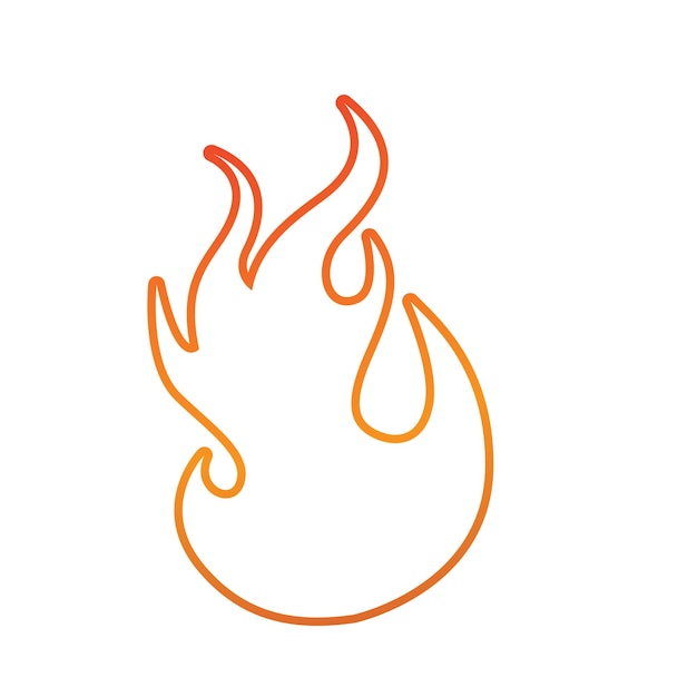 Plantilla De Logotipo De Fuego Llama Clipart Símbolo Icono Vector