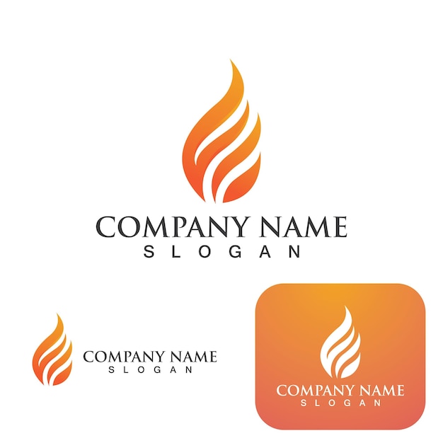 Plantilla De Logotipo De Fuego Llama Clipart Símbolo Icono Vector