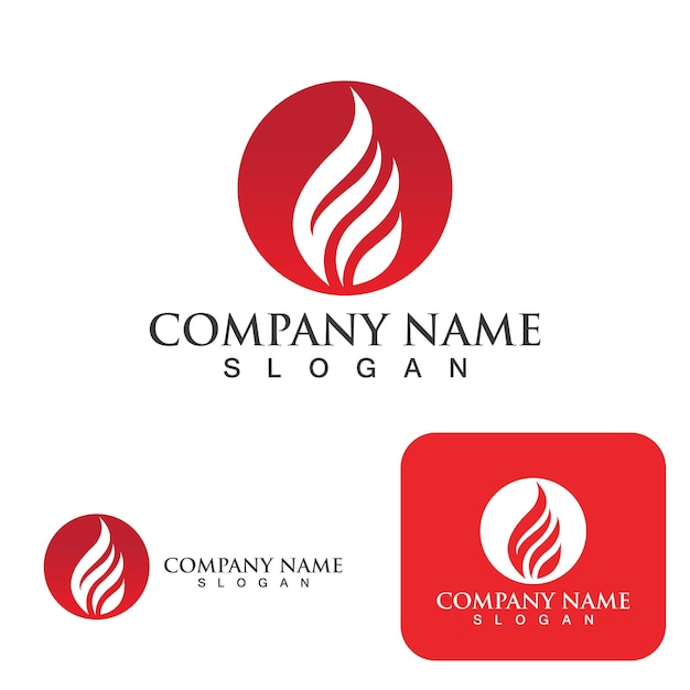 Plantilla De Logotipo De Fuego Llama Clipart Símbolo Icono Vector