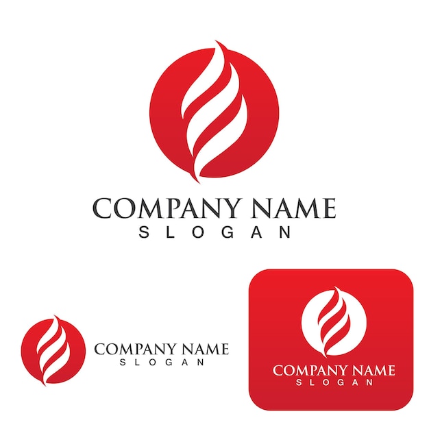 Plantilla De Logotipo De Fuego Llama Clipart Símbolo Icono Vector
