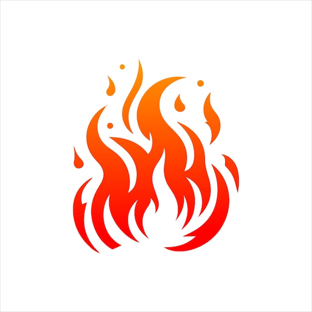 plantilla del logotipo de fuego de llama elemento del logotipo del fuego de llama ilustración vectorial del logotipo