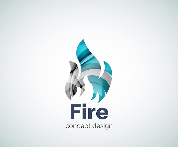 Plantilla de logotipo de fuego