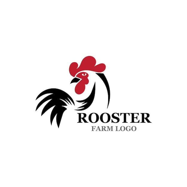 Plantilla de logotipo de gallo