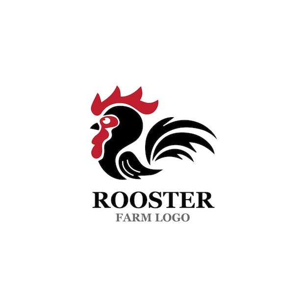 Plantilla del logotipo del gallo
