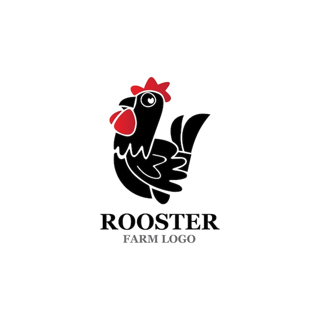 Plantilla del logotipo del gallo